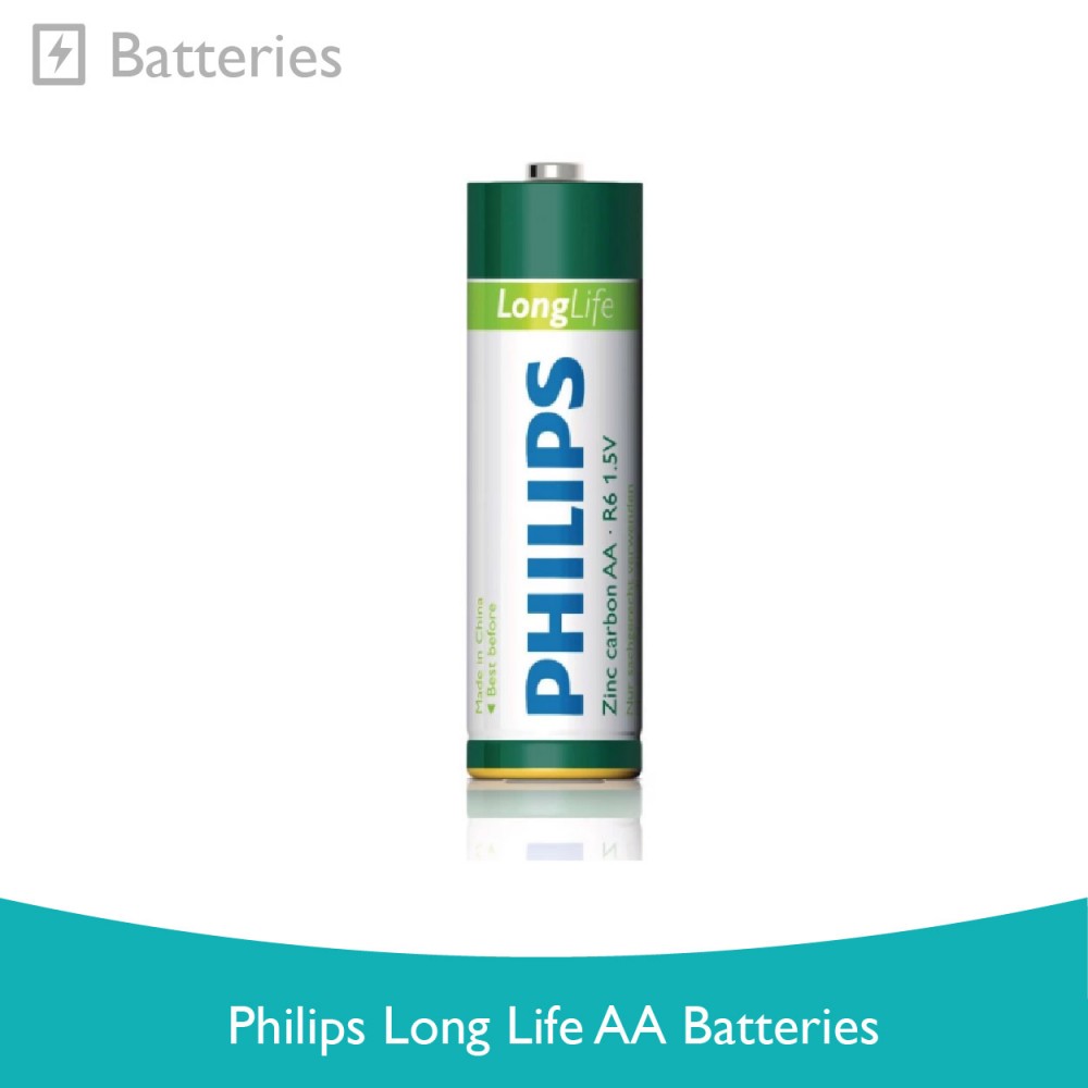 Philips Long Life AA Batteries